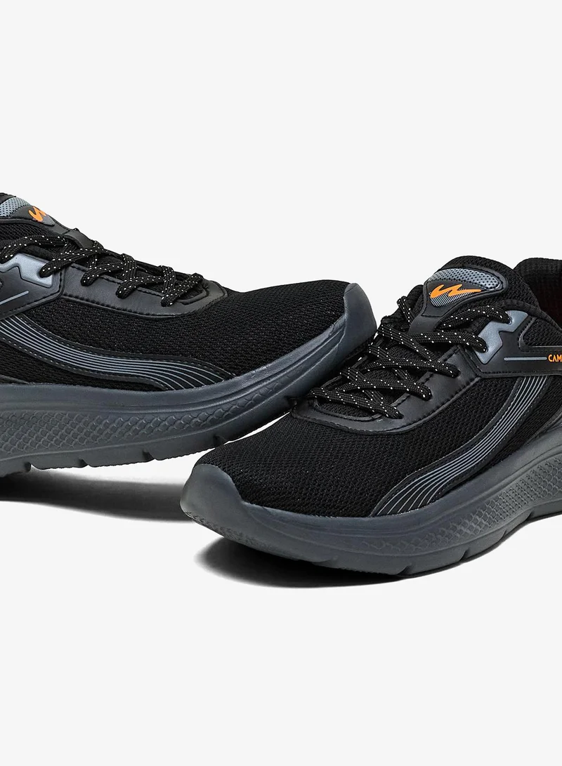 CAMPUS Blk/D.Gry Campus Men's Dark-Tone Sneakers – Cloud-Cushioned, Breathable Mesh – Black/Dark Grey for Men | Best Price UAE